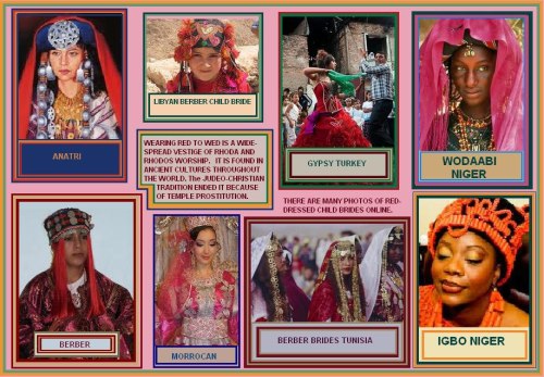 Radha's red dress in marriage ceremonies around the world