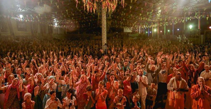 Thousands of Hare Krishnas continue to gather at a festivals in Ukraine