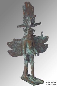 Bronze ithyphallic god