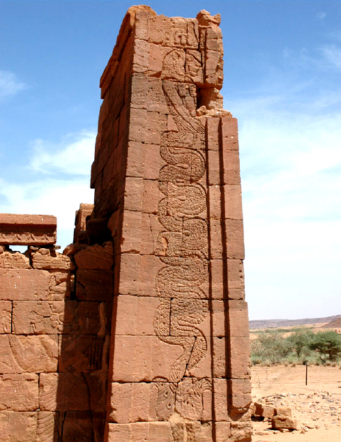 Apedemak as the lion-headed serpent, Meroe, Africa