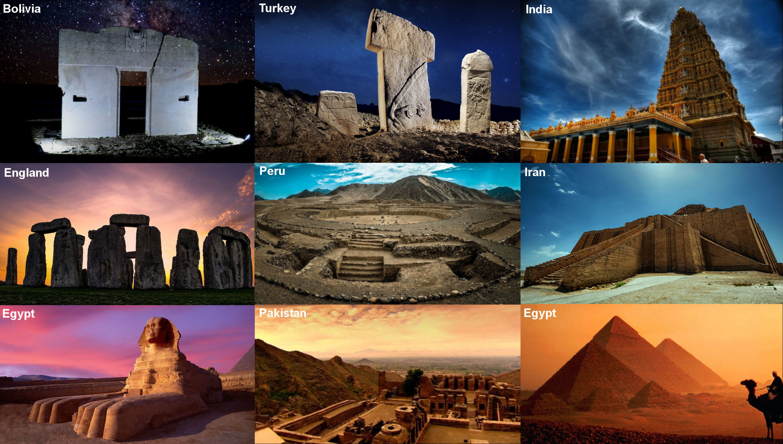 Megalithic temples of the Dvapara Yuga