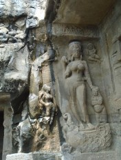 Goddess-Ganga-at-the-entrance-of-Ellora-cave
